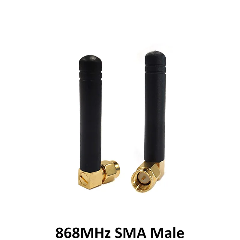 GRANDWISDOM 10pcs 868mhz antenna 2-3dbi sma male 915mhz lora antene pbx iot module lorawan signal receiver antena