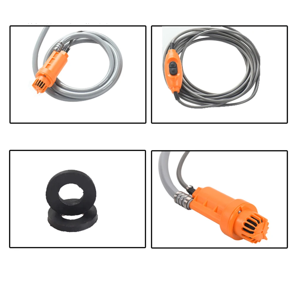 Душевая помпа для кемпинга складной переносной походный душ 12 В набор Ведер |