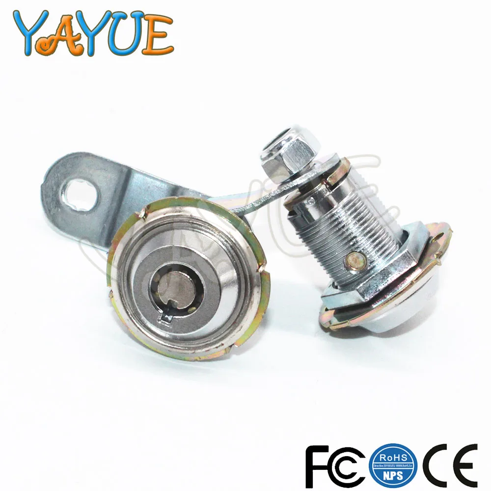 10pcs Zinc Alloy Cam Lock with 2 pcs key for coin door arcade game cabinet 27mm Rubular | Спорт и развлечения
