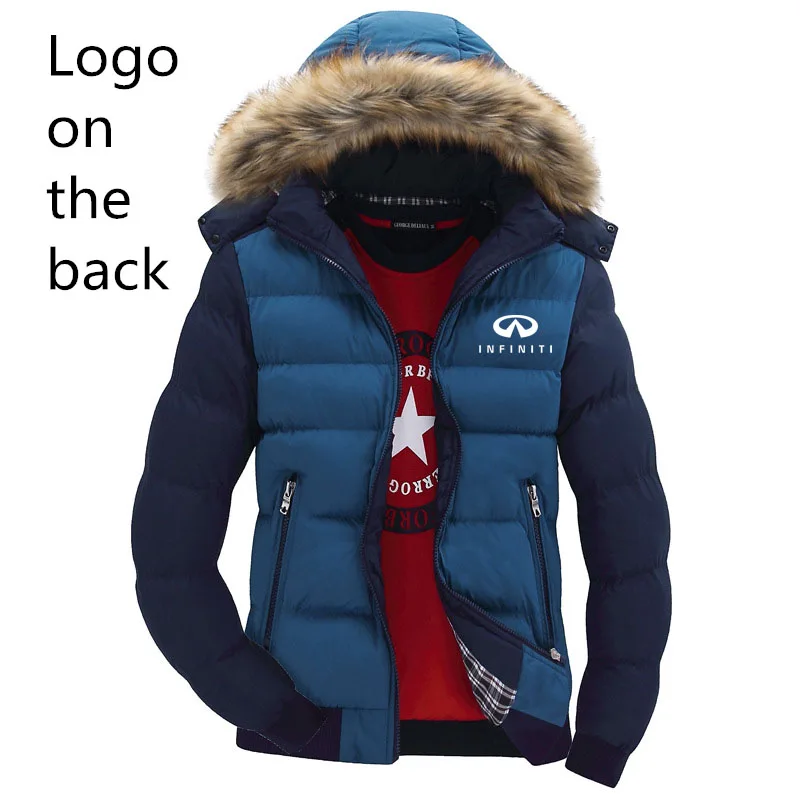

Unisex Fashion Men's Hoodies Infiniti Car Logo Printing cotton Wool Jacket Male Winter fleece Thicken Warm Mens Zipper Hoodie