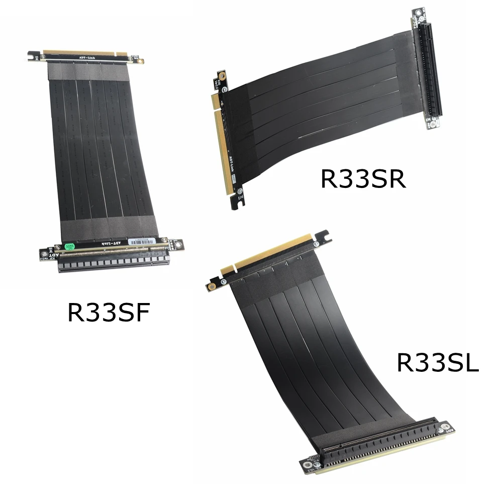 Кабель-удлинитель для видеокарты PCI-E x16 3,0 штекер-гнездо с углом 90 градусов