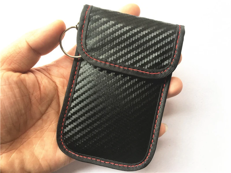 Faraday Автомобильный Дистанционный ключ сумка RFID сигнала блокатор карты сумки FOB Экранирование защитные ключи бумажник чехол для защиты конфиденциальности BAG1058