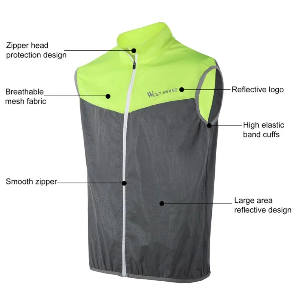 

Outdoor Vest Breathable Reflective Riding Sleeveless Of Men