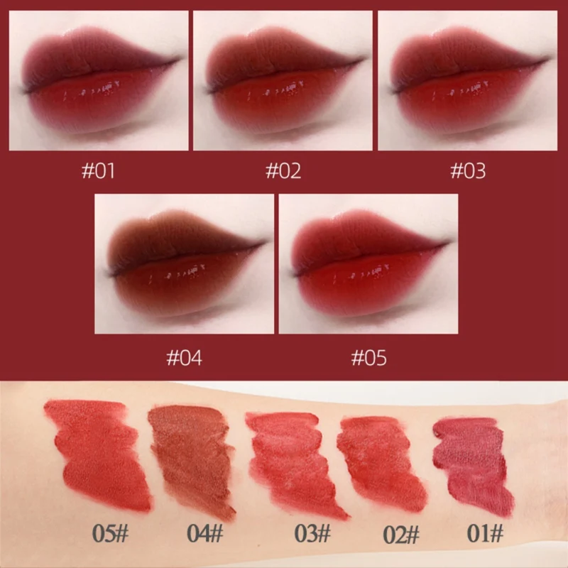 5 шт. бархатная губная глазурь с водным зеркалом увлажняющая антипригарная чашка