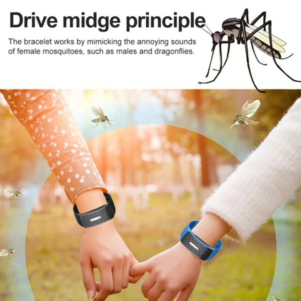 

Ultrasonic Mosquito Repellent Mosquito Repellent Tool Mosquito Repellent Bracelet USB Charging Repellent Ultrasonic Multicolor