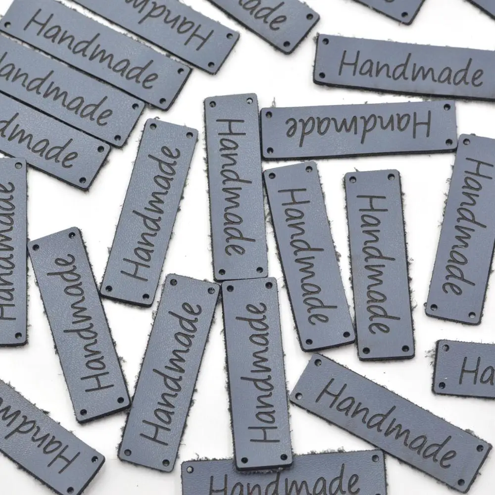 KALASO высококачественные 20 шт. этикетки для одежды ручной работы кожаные ярлыки