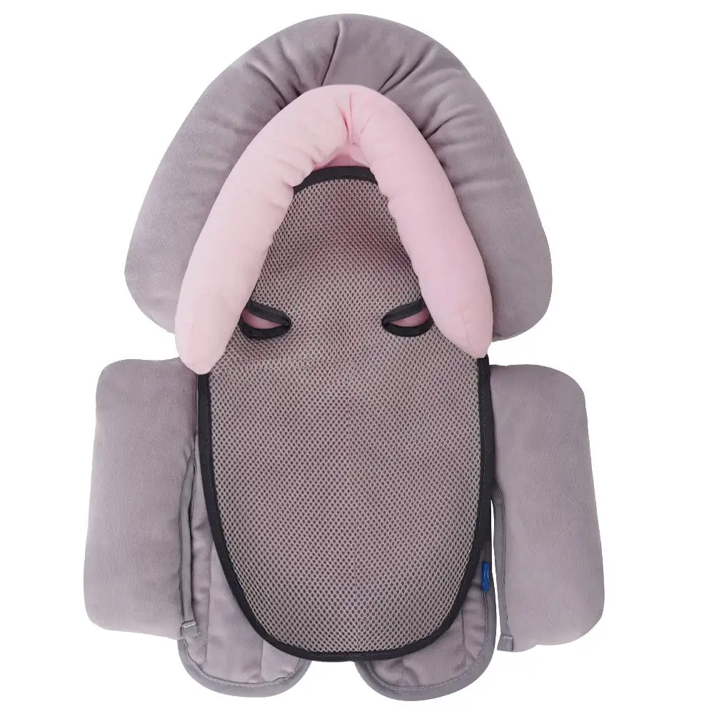 3-in-1 Infant Baby Stroller Car Seat Pillow Cushion Head Body Support Pad Pop Mat Soft Newborn Baby Plush Car Seat mat