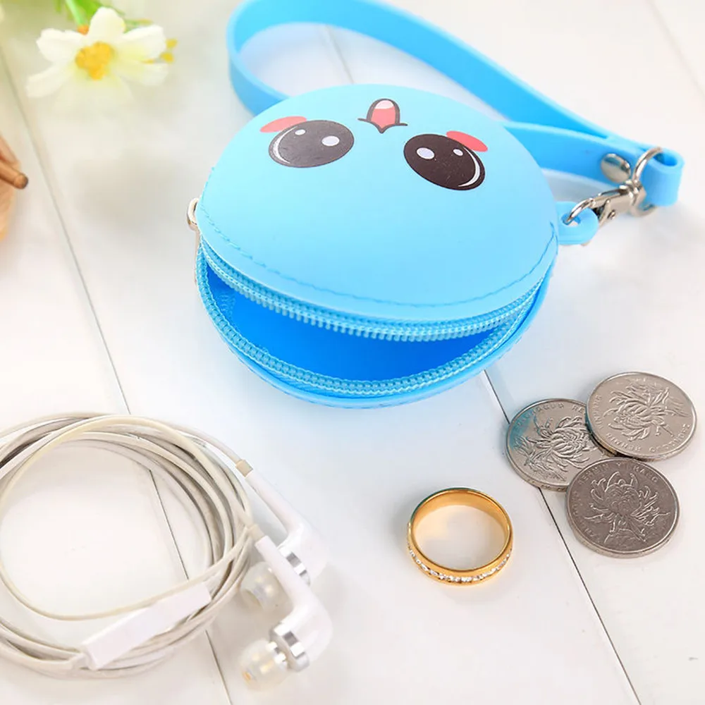 Мультяшный милый кошелек на молнии силиконовая сумка для монет новый креативный