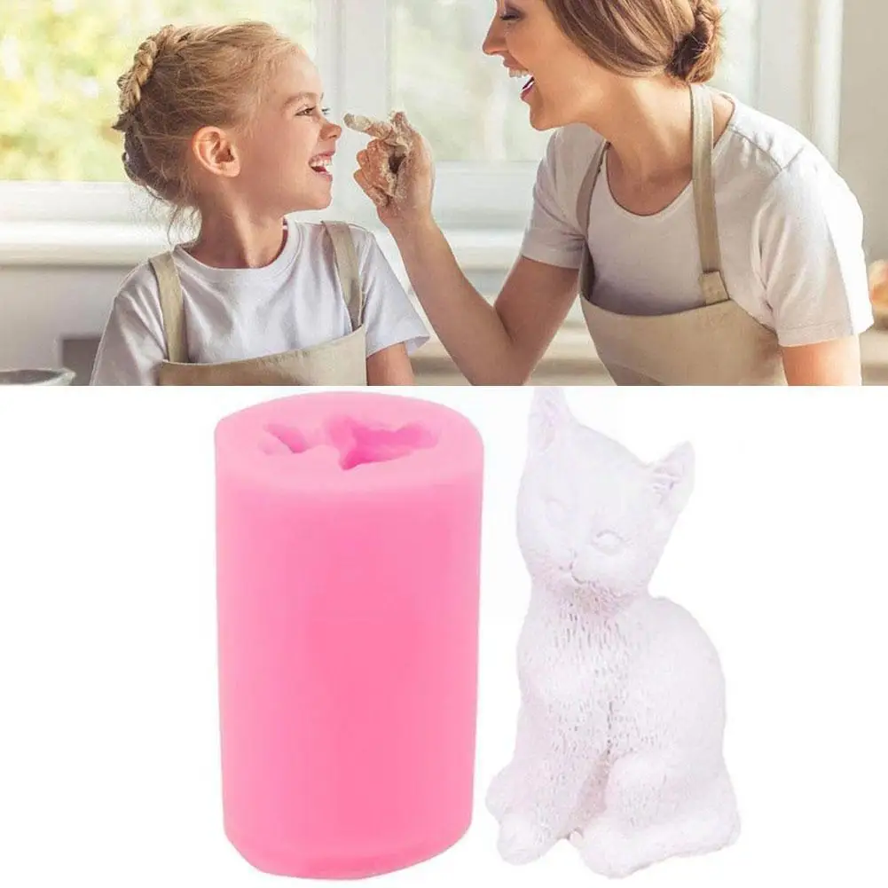 

1 шт. 3d милая силиконовая свеча, мыло, конфета, глина, ремесла, формы, форма для торта, инструменты для изготовления свечей для украшения B3q5