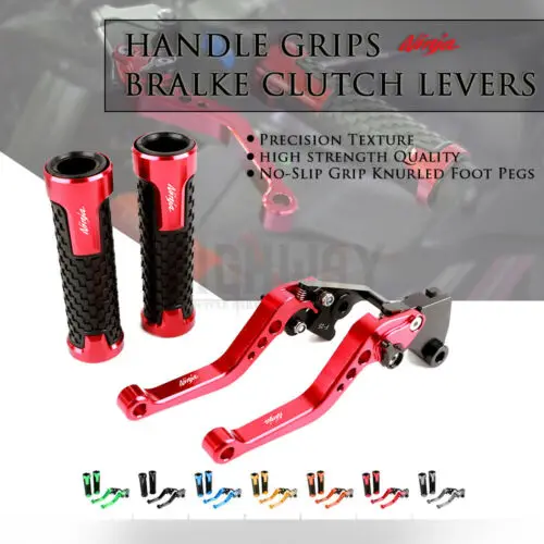 

Brake Lever Handlebar Grips Grip CNC Short Adjustable Brake Clutch levers For KAWASAKI NINJA EX250 300 Z250 Z300 Z125 Z400