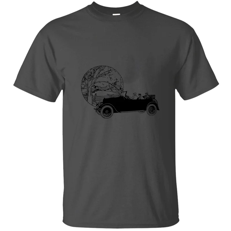 Новинка футболка для путешествий с автомобилем Мужская большая мужчин s Уличная