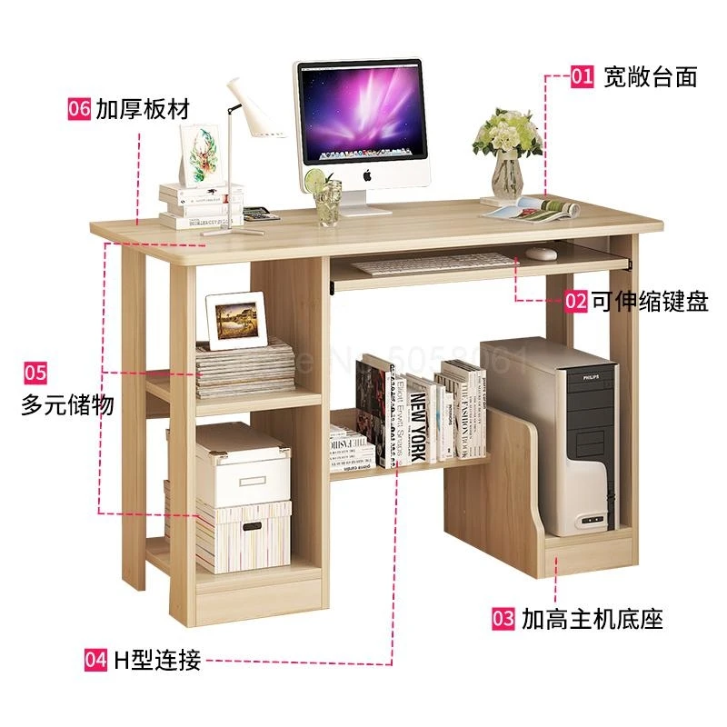 Простой стол компьютерный топ бытовые простые Экономичные для студентов спальни