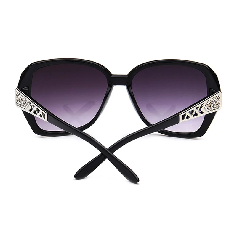 Солнцезащитные очки кошачий глаз женские роскошные темные с градиентом в