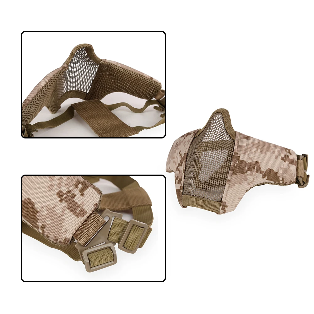 Тактическая Маска для страйкбола ActionUnion сетчатая со стальной проволокой дышащая