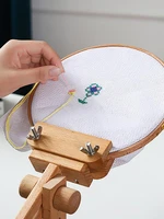 embroidery stand portable adjustable cross stitch frame holder wooden embroidery hoop stand set stitch frame rack