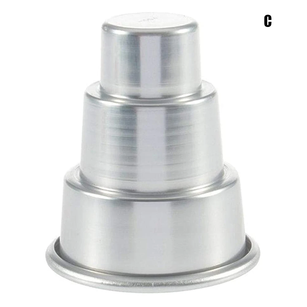 

DIY Kitchen Cake Three Layers Cup Baking Mold Mould for Muffin Mousse Candy Making ADW889