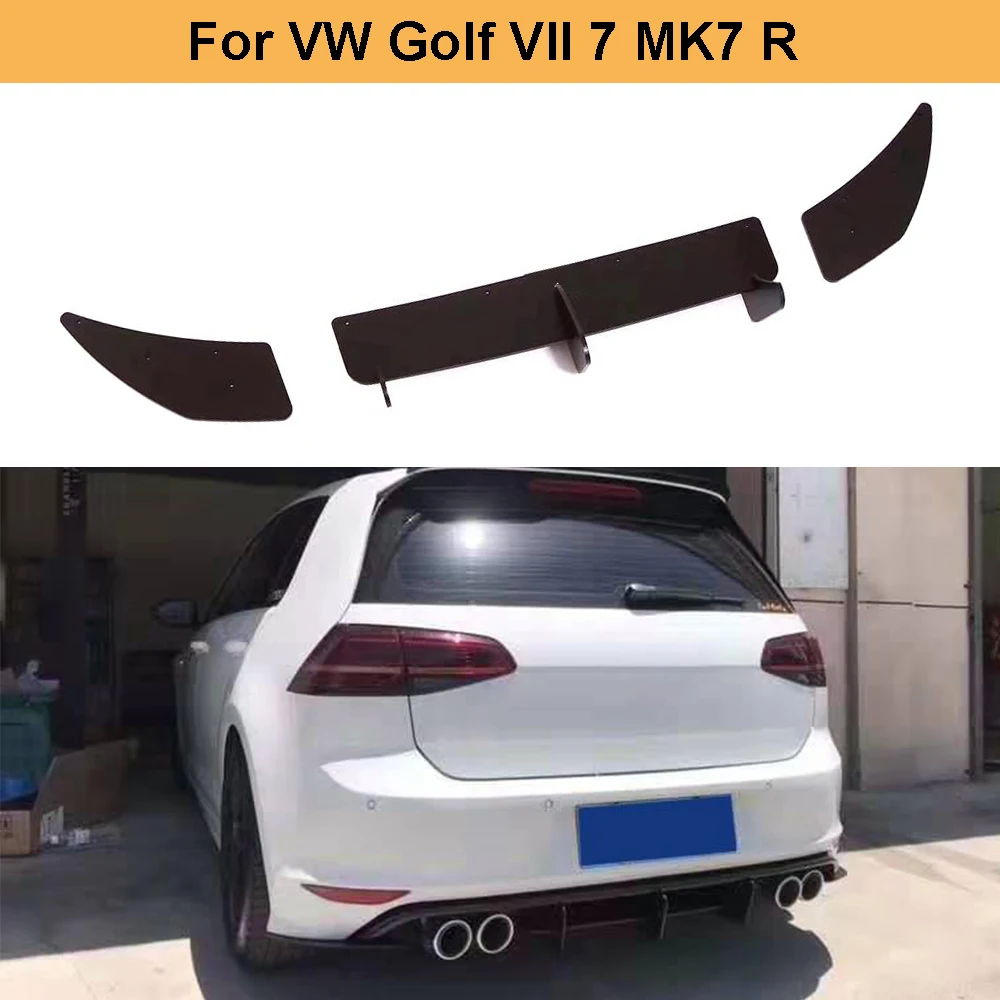 Car Rear Bumper Diffuser Splitters for VW GOLF 7 / 7.5 VII MK7 / 7.5 MK VII R Bumper 2014 - 2019 Diffuser Lip