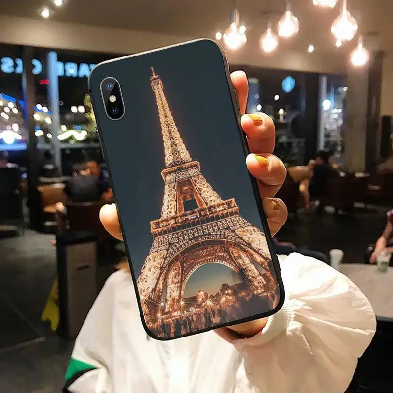 

Paris Eiffel Tower fashion pattern Anti-fall funda Phone Case for iPhone 11 12 pro XS MAX 8 7 6 6S Plus X 5S SE 2020 XR