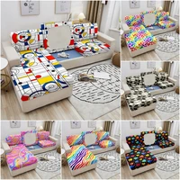corner sofa slipcover furniture protector geometric printing sofa seat cushion cover elastic couch cover chair cover 1234seat