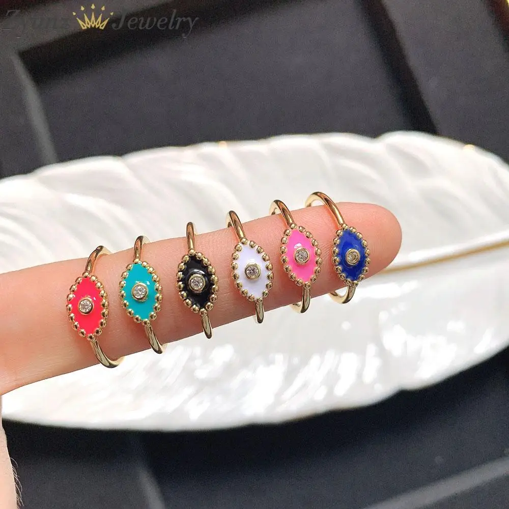 

10 шт., Тонкое защитное кольцо с белым фианитом