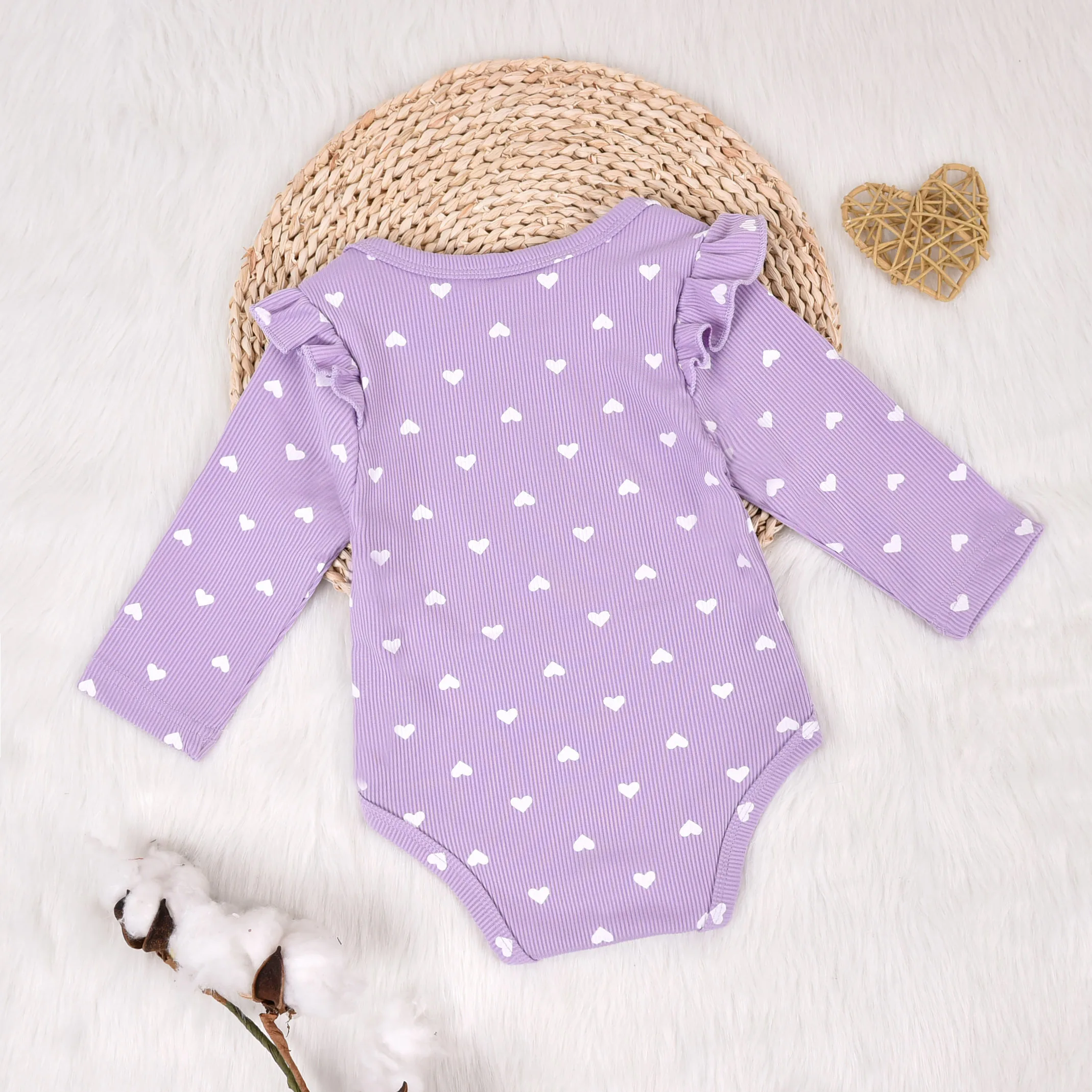 

Baby Girls Boys Polka Dot Casual Jumpsuits Round Neck Long Sleeve Cotton Soft Comfortable Autumn Winter Baby Bodysuit