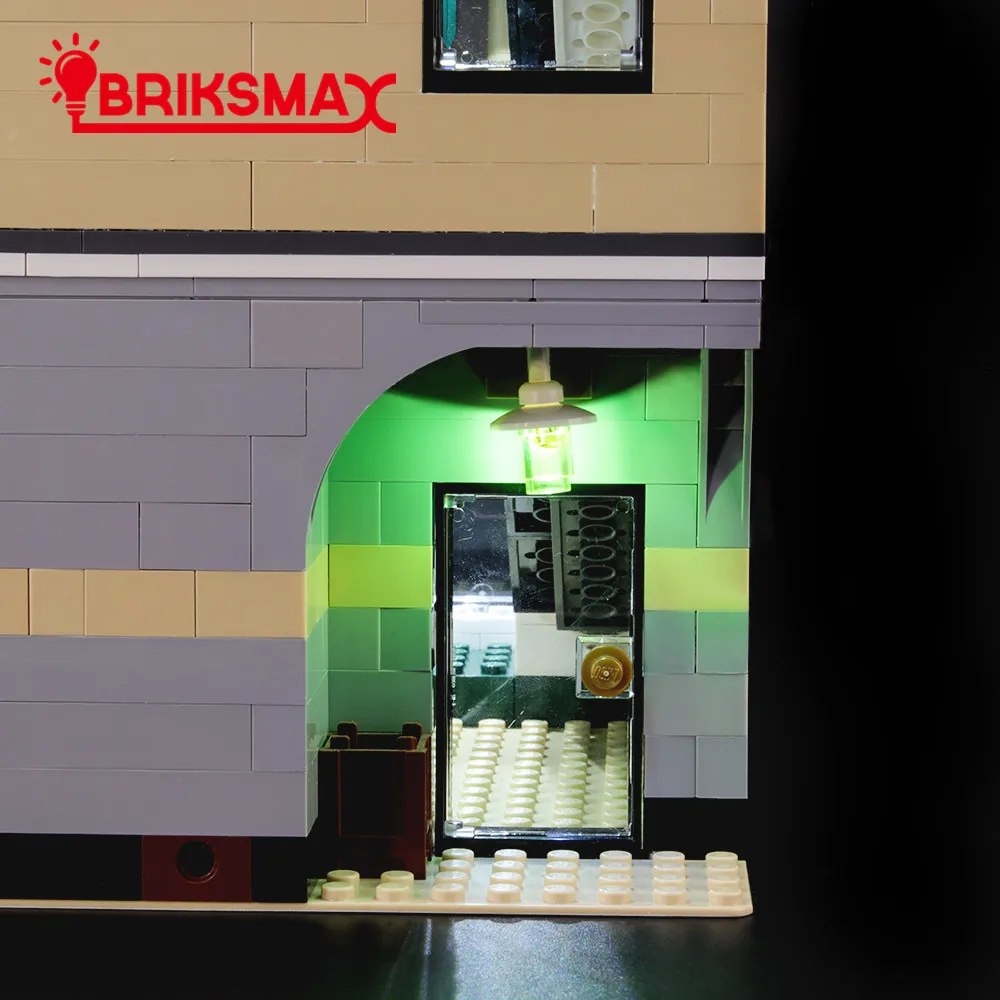 BriksMax Led Light Up Kit для Creator большой торговый центр строительные блоки, совместимые с 10211(не включая модель