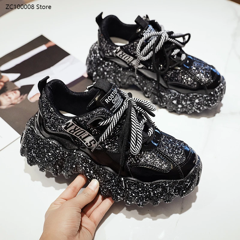 Новинка 2020 года Женские массивные кроссовки Дизайнерская обувь для папы Обувь на