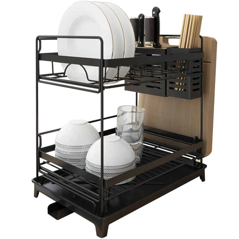 Нержавеющая сталь для выпечки краски мойки дренажная полка кухни 2 этажные