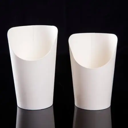 1000 pcs customized waffle cups egg Kraft paper bubble packaging cup french fries container |