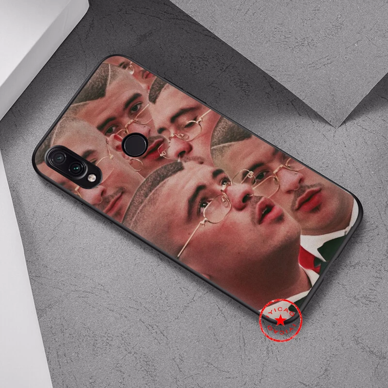 Плохой кролик реперские кепки мягкий чехол для Xiaomi Redmi Note 8 iPhone 7 6 Plus 5 iPad Pro/Redmi 5A 4X
