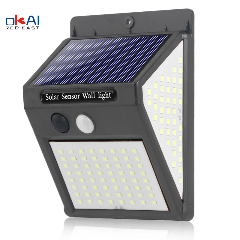 

144/100 LED Solar Light Outdoor Solar Light Waterproof PIR Motion Sensor Light for Garden Lighting and Decorative Wall Light