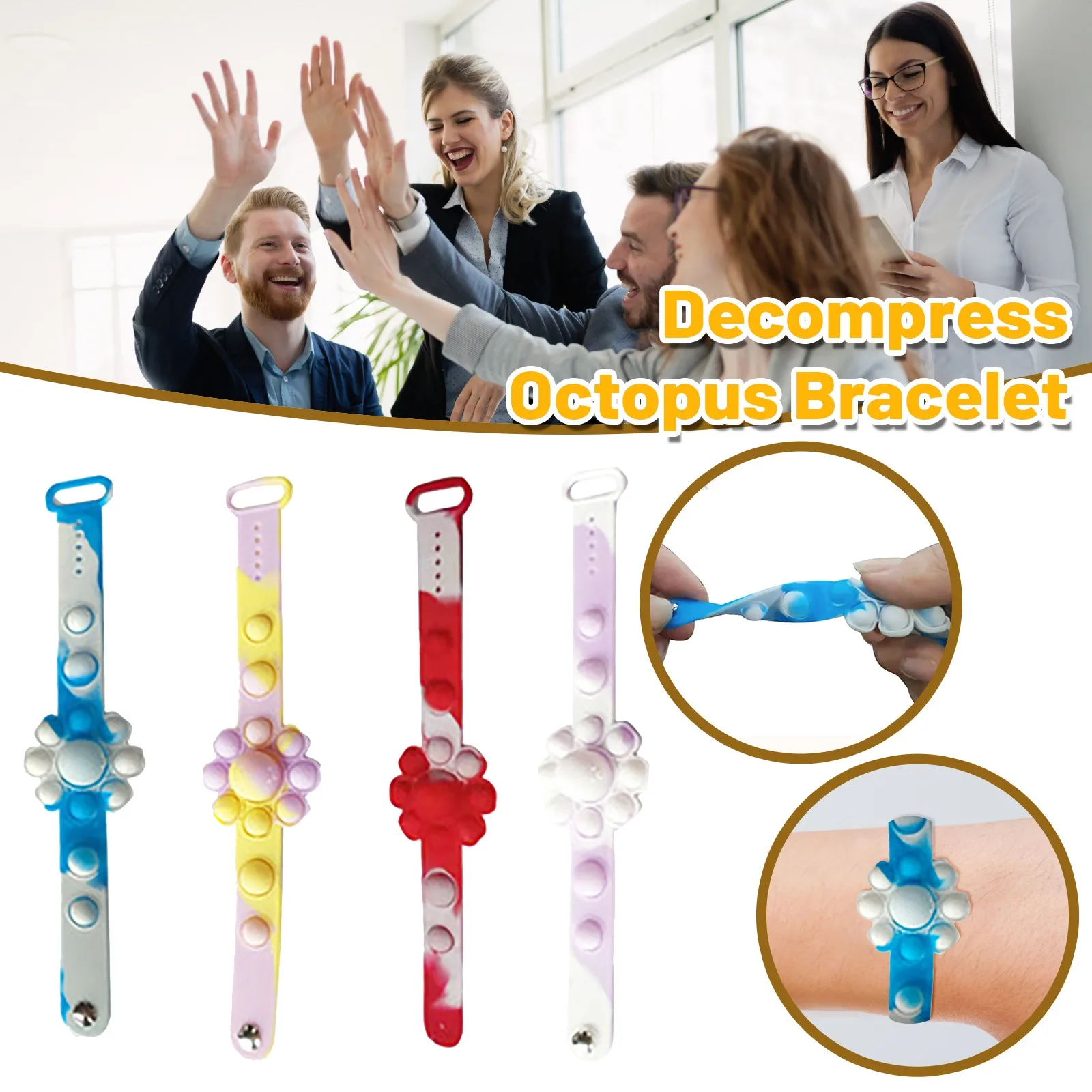 

Guffo Fidget Toys, Stress Reliever Sensory Silicone Squ-eeze Toys With Dimple Fidget Toy Gifts For Boys Girls Parent Friends