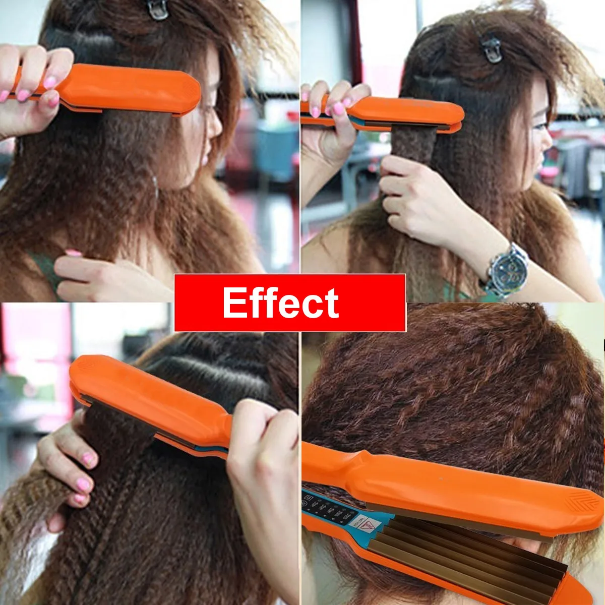 

Professional Electric Hair Curling Iron 140-220 PTC Heater Hair Crimper Curler Corn Plate Fluffy Wand Crimping Perm Splint Salon