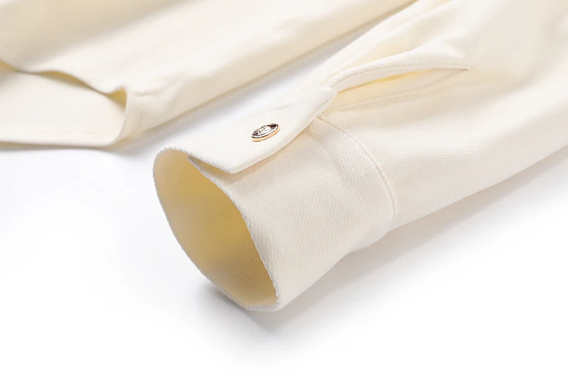 

[EAM] Women Gray Beige Brief Big Size Blouse New Lapel Long Sleeve Loose Fit Shirt Fashion Tide Spring Autumn 2021 1DD4623