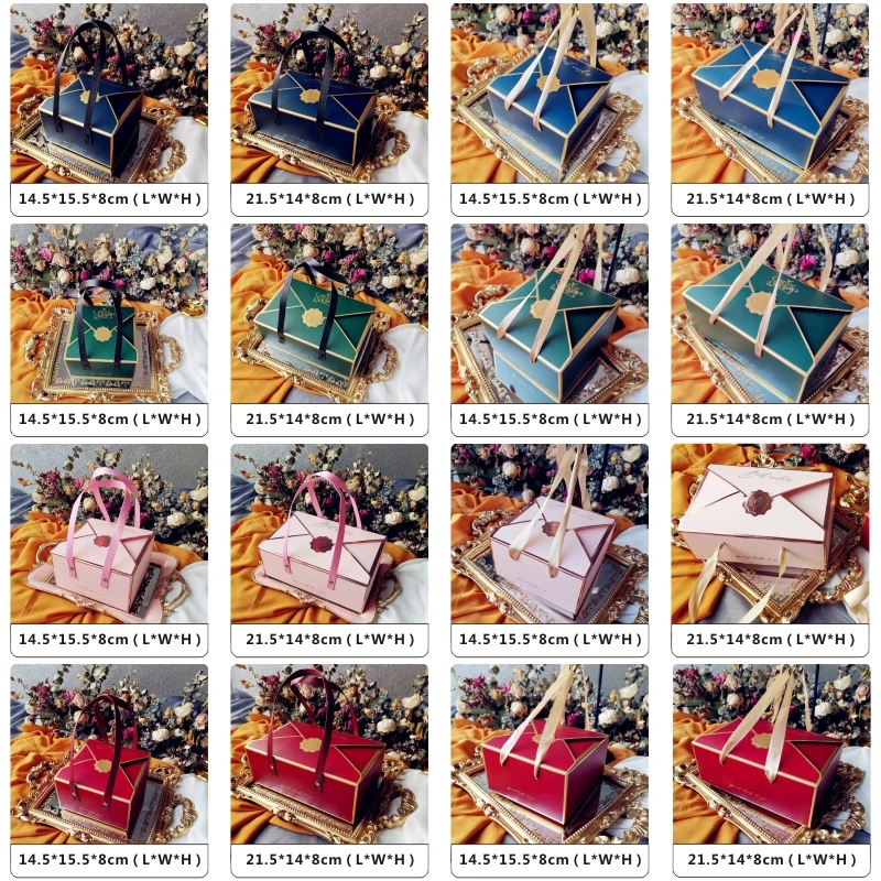 

Paper Cake Boxes Portable Rope Wedding Birthday Chocolate Baking Biscuit Candy Gift Box Decoration Dessert Packaging 100pcs/lot