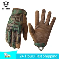military tactical glove airsoft training gym sport gloves motorcycle bike cycling glove camping outdoor rubber protective gear