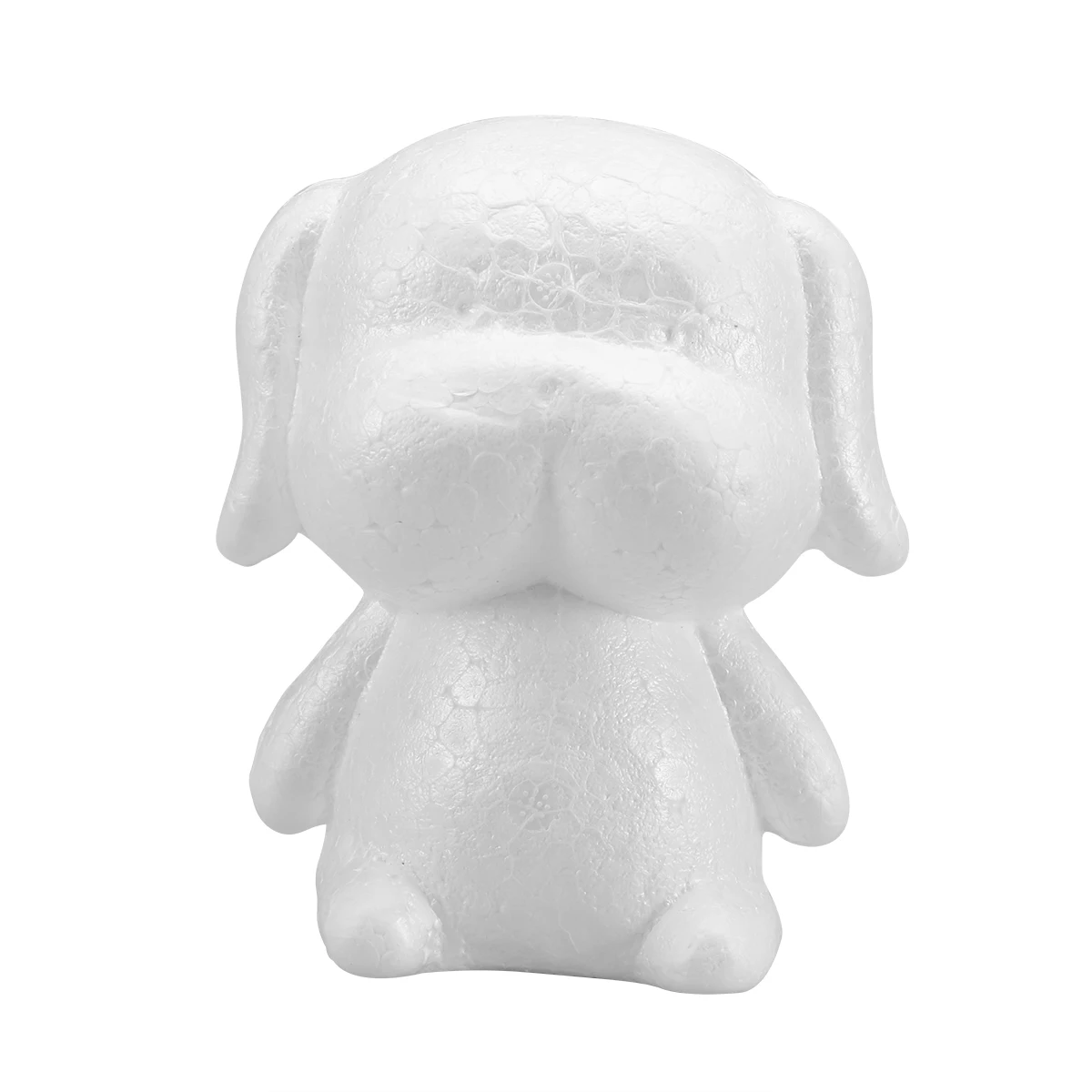 Foam Puppy DIY пенополистирол пенопласт белая пена медведь форма искусственный цветок голова Роза Тедди вечерние украшения свадьбы - Цвет: Foam Puppy