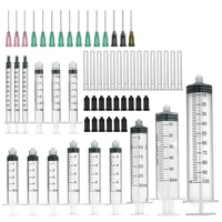 15 pcs syringes 1006030105ml3ml1ml syringes with blunt tip needles and storage caps for refilling and measuring