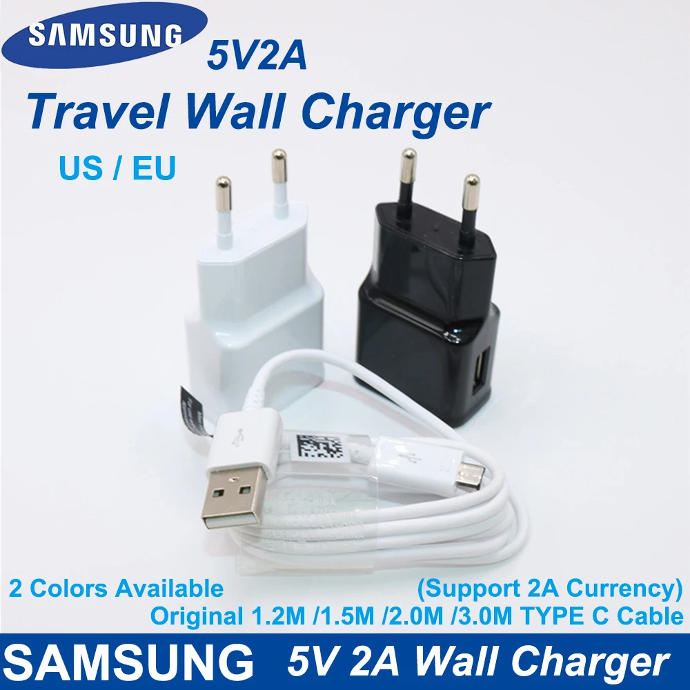 Сетевое зарядное устройство 5 В 2 А для Samsung с вилкой Стандарта ЕС/США