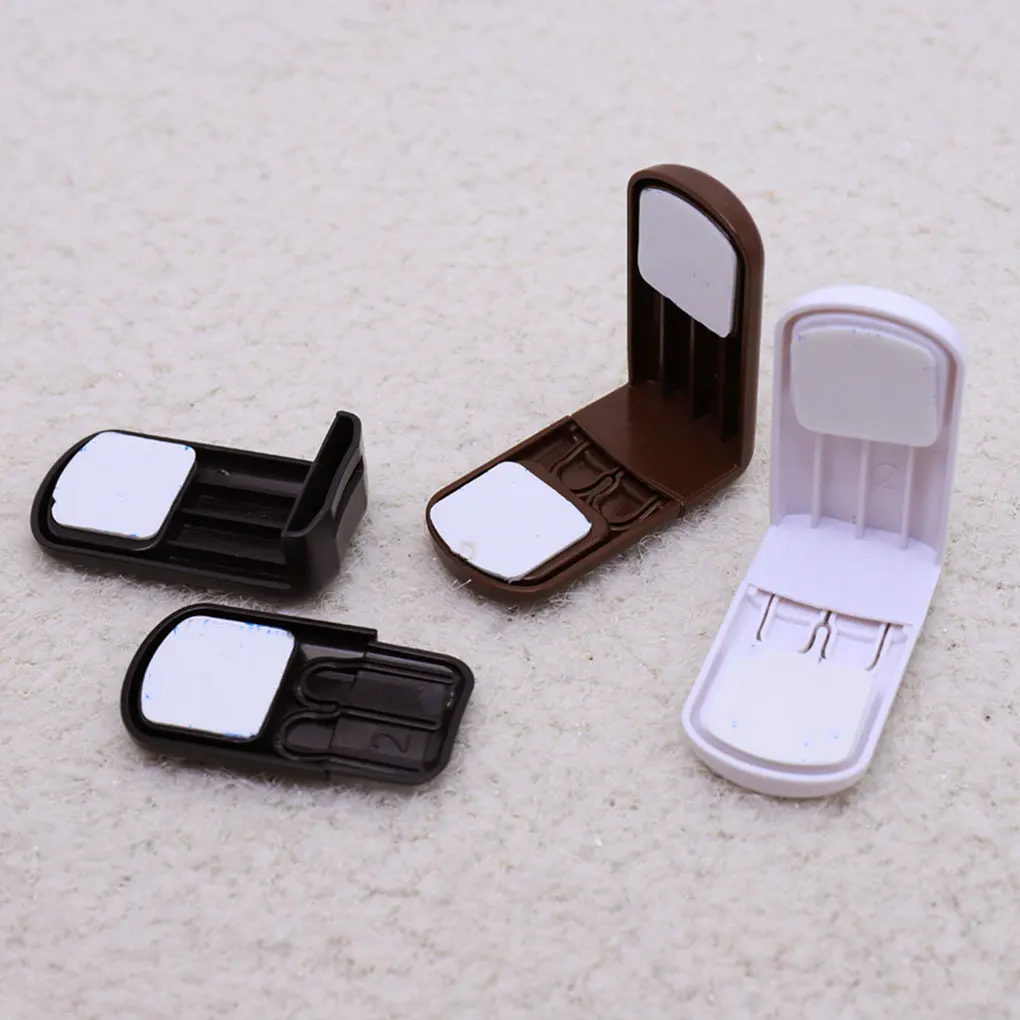 4 Pcs Multifunctional Baby Child Safety Lock Double Snap Fastener Drawer Cabinet Door Right Angle ABS Protection | Мать и ребенок
