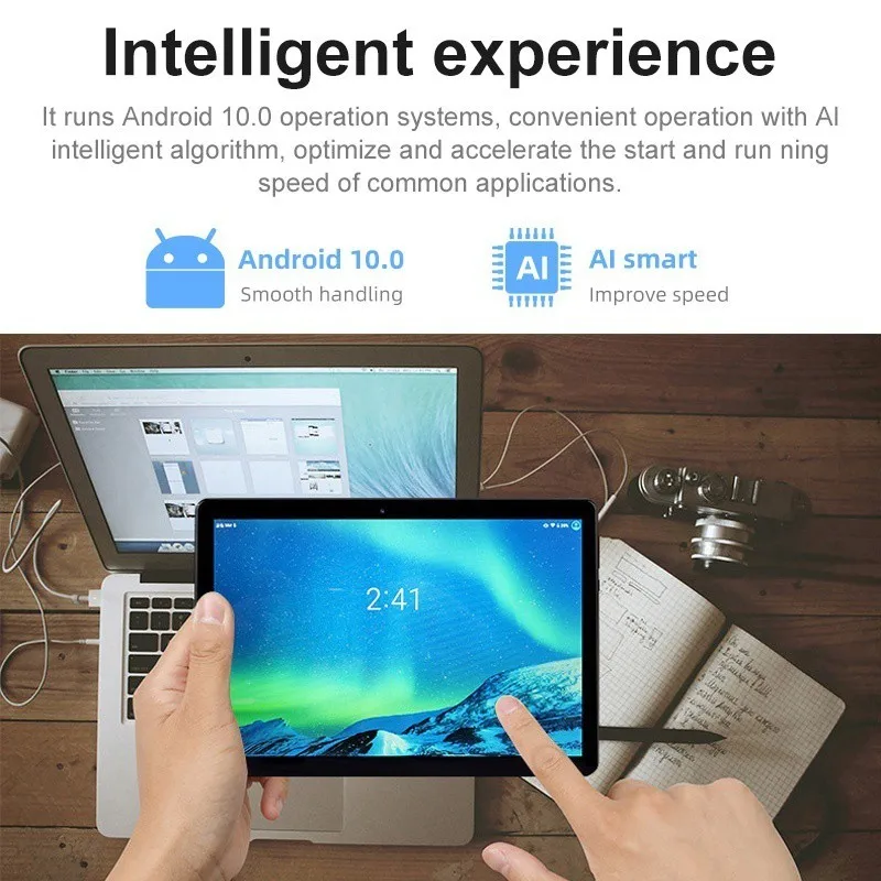 2021 New Tablets 11.6inch RAM 4GB ROM 128GB 4G Dual SIM Card Android 10.0 Student Attending Class Tablet Phone | Компьютеры и офис