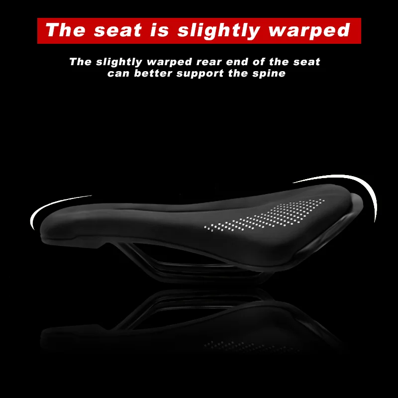 

Bicycle Saddle Road Rail Mountain Bike Seat Cushion Men's Non-slip Soft PU Leather Road Mountain Bike Saddle Cycling Saddle