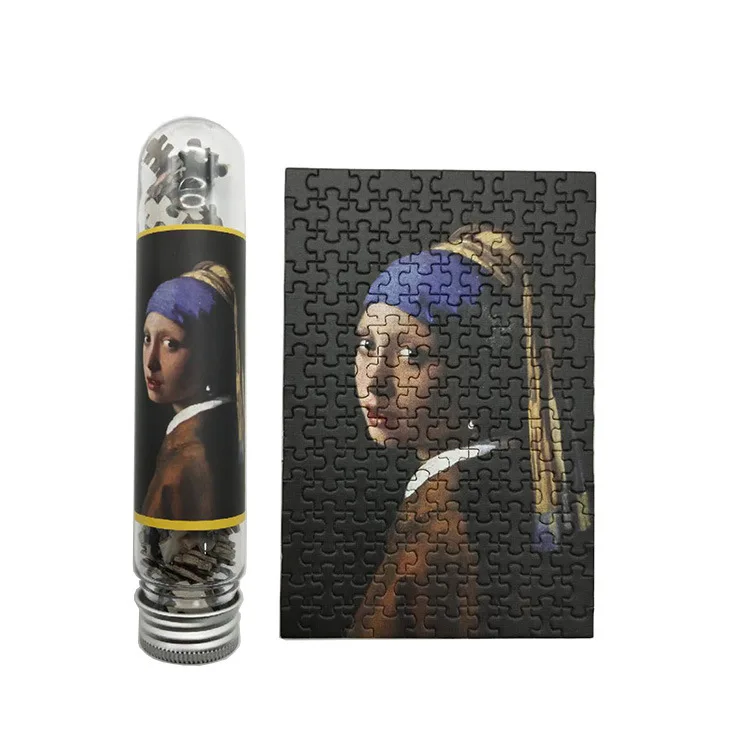 

150 Pieces paper Mini 15*10cm Tube plane jigsaw Puzzle Decompression Children's Toys Tube Puzzle game Gift for children