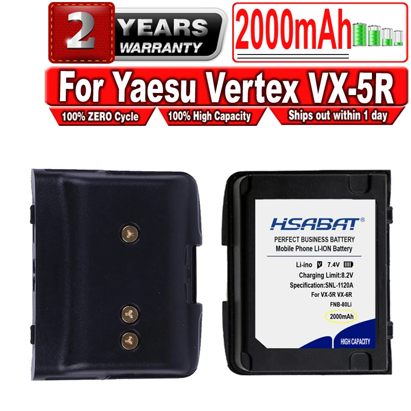Аккумулятор HSABAT для Yaesu Vertex 2000 FNB 80Li 58Li VX 5R 6R 7R VXA 700 710 мАч|Перезаряжаемые батареи| |