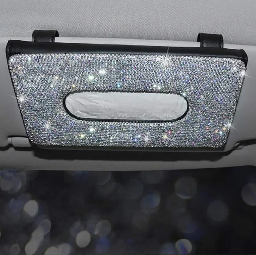 Украшение салона автомобиля Bling Держатель салфеток на солнцезащитный козырек |