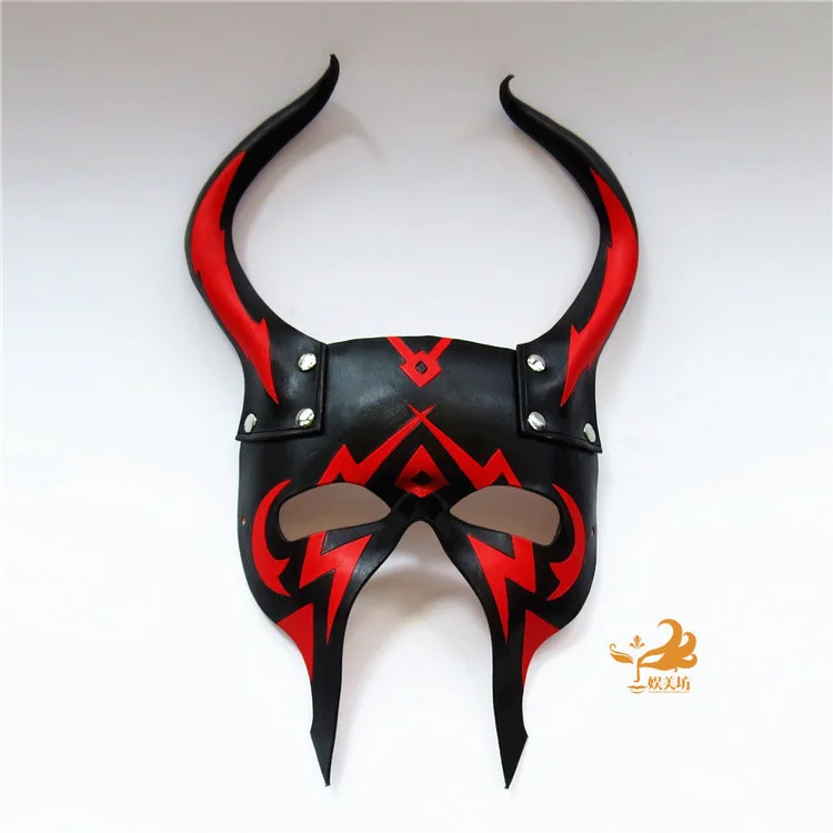 

Искусственная кожа 100% натуральная кожа, маска волшебника, маскарадный костюм для вечеринки, бара, танцев, реквизит, подарок на Хэллоуин, высокое качество