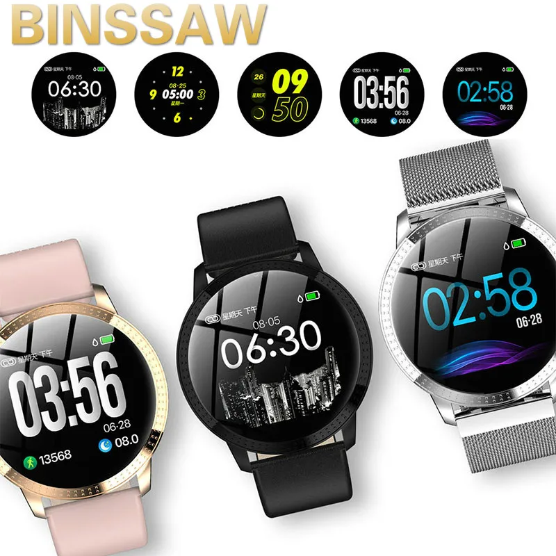 

BINSSAW Luxury SmartWatch IP67 Waterproof Heart Rate Monitor Blood Pressure Fitness Tracker Men Women Smartwatch For IOS Android