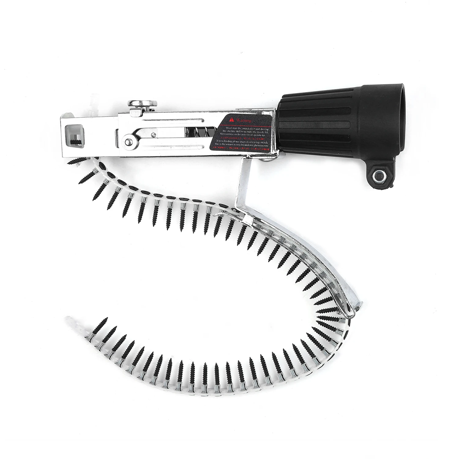 

Automatic Chain Nail Gun Adapter Power Drill Attachment With Screws Woodworking Auto Feed Screwdriver Tape Chain Nail Adapter