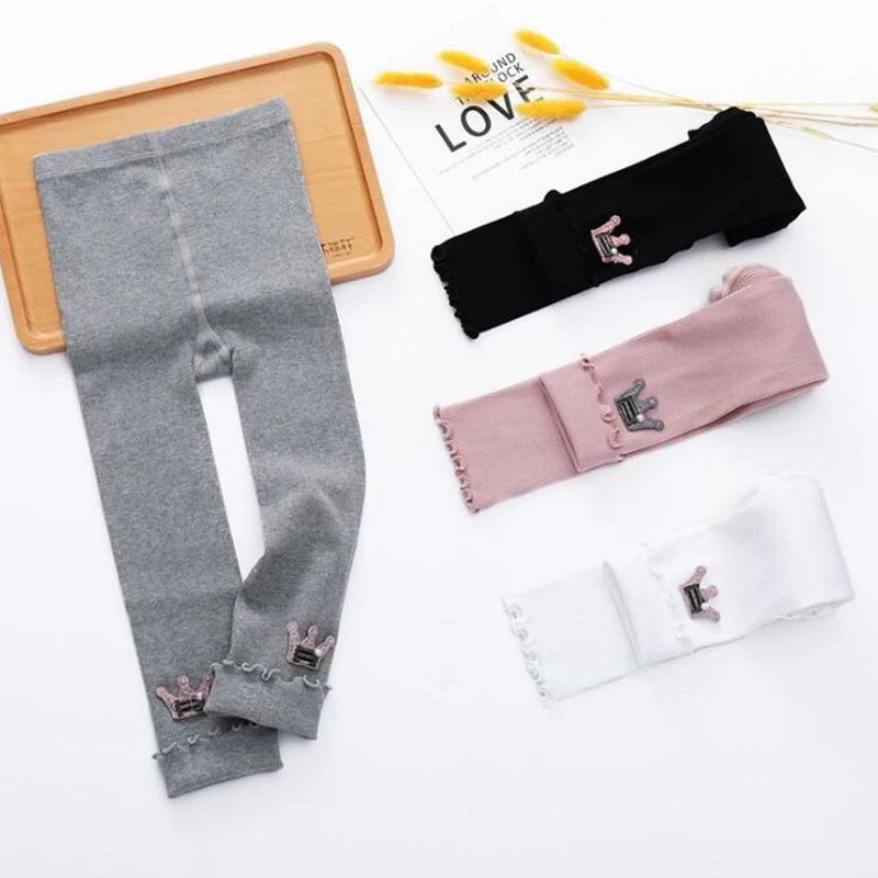 Леггинсы для девочек осень 2021 детские леггинсы из хлопка детей обтягивающая