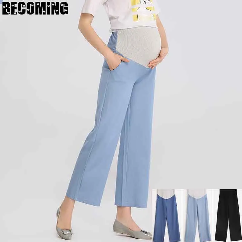 Брюки для беременных свободные брюки большого размера с широкими штанинами